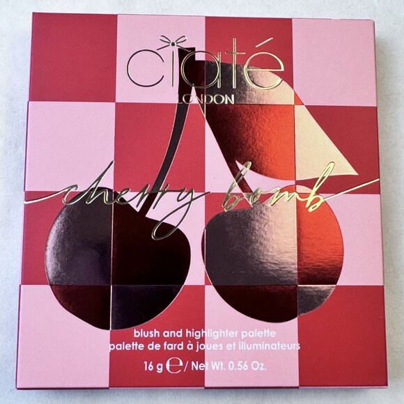 Ciaté London Cherry Bomb Blush and Highlighter Palette 4 Shades 16g 0.56 oz NEW - Picture 1 of 5